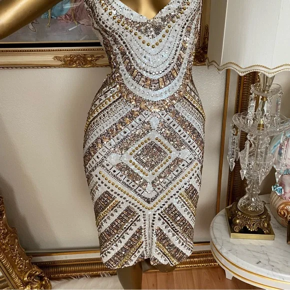 K&i Timeless Elegance Sequin Dress - Picture 3 of 13